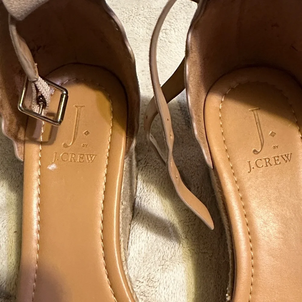 J. Crew Women's Beige Espadrille Wedges